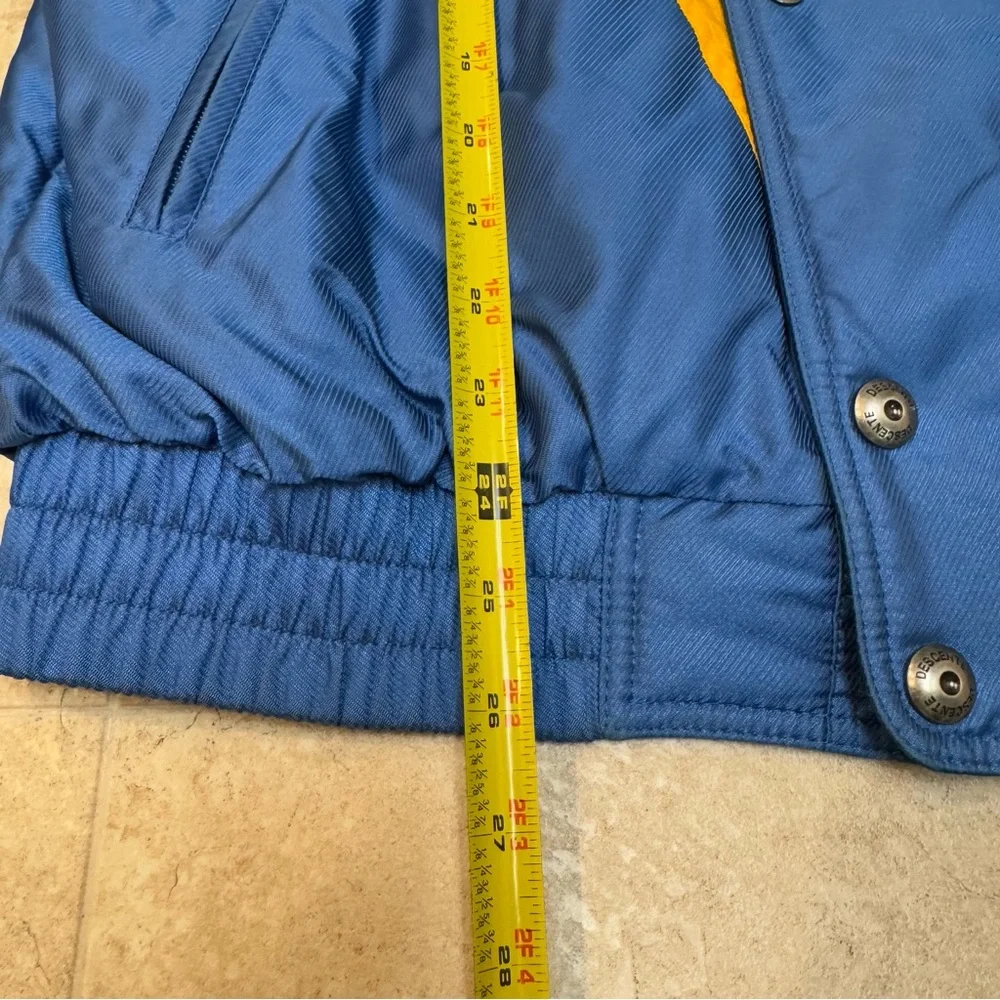 VTG Retro Descente Men’s Ski Blue Red Green Yellow 90s 80s Jacket Size Medium - Picture 13 of 15